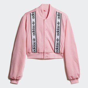 Adidas Pink Cropped Bomber Jacket Kylie Jenner